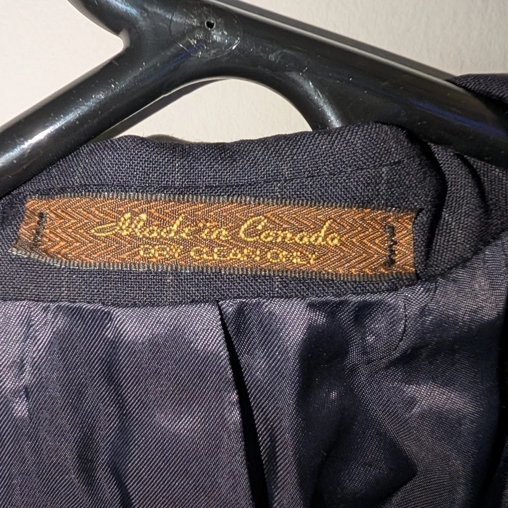 Chaps Black Suit Jacket 42 Tall